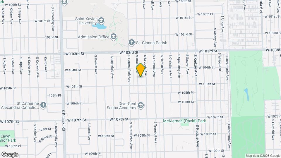 10439 S Drake Ave Map and Location Details