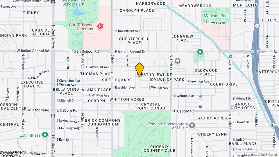 3806 N 10th St Mapa y Detalles de la Ubicación
