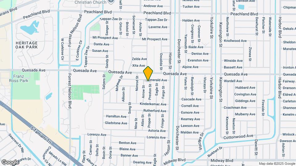1301 Preston St Mapa y Detalles de la Ubicación