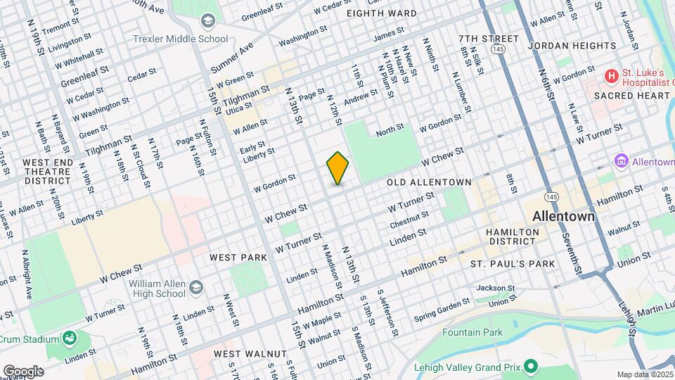 1233 W Chew St Mapa y Detalles de la Ubicación