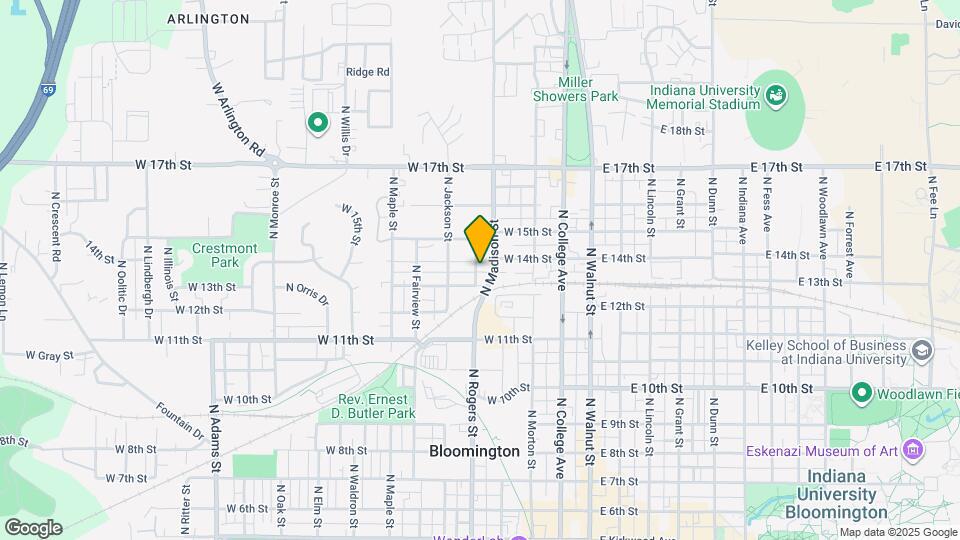 910 N Rogers St Map and Location Details