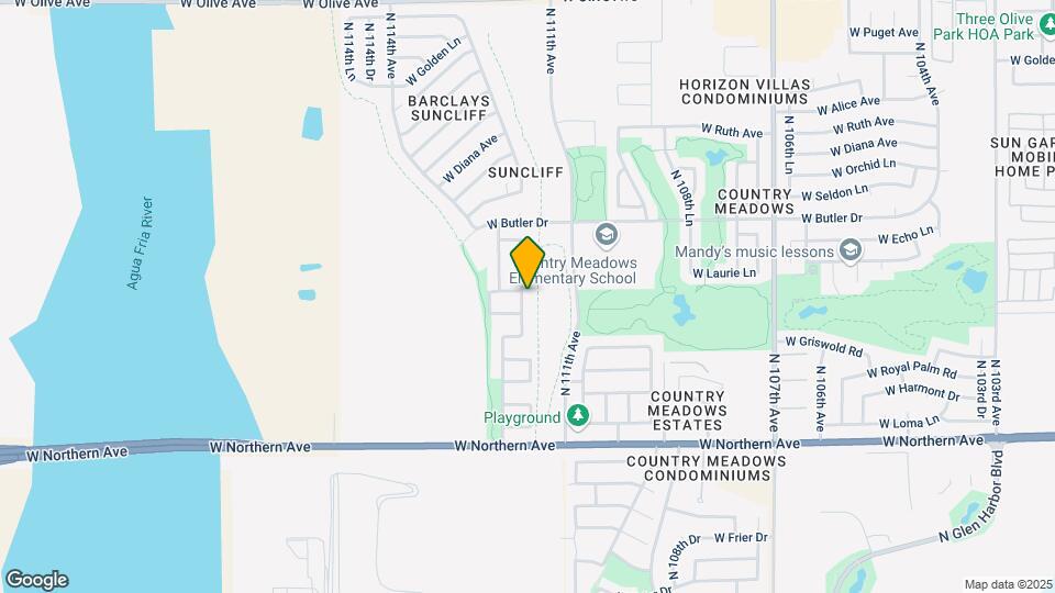 8233 N 111th Ln Map and Location Details