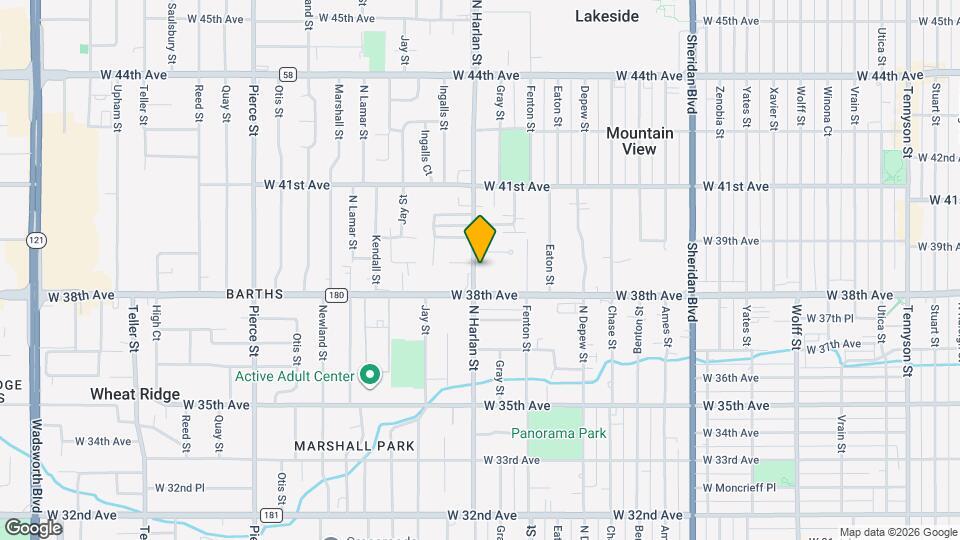 3850 N Harlan St Map and Location Details