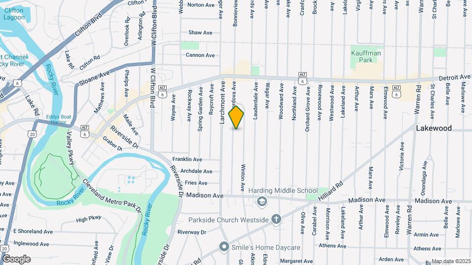 1529 Cordova Ave Map and Location Details