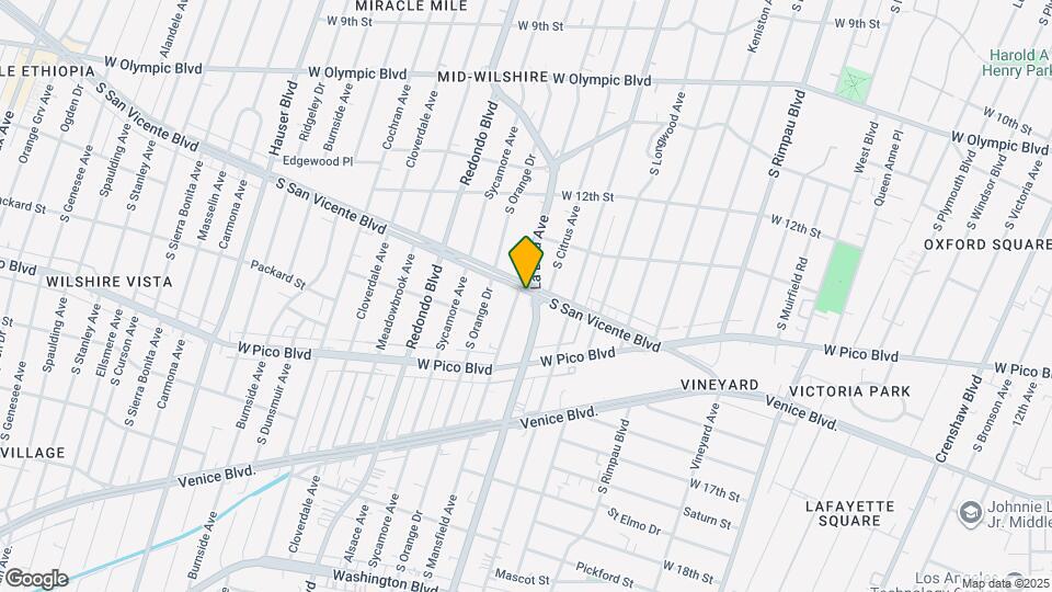 4956 S San Vicente Blvd Map and Location Details