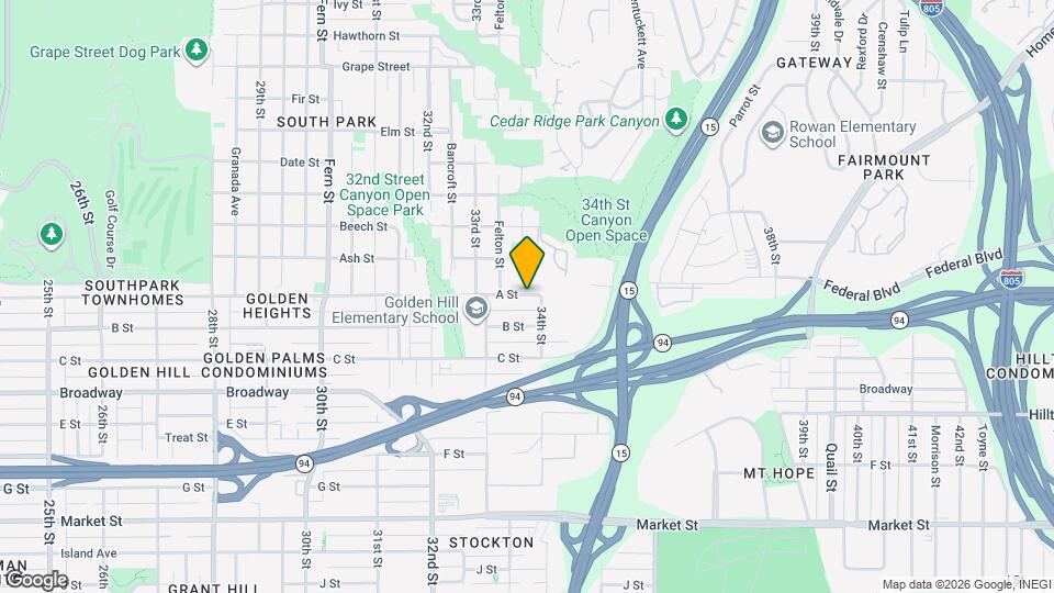 3365 A St Map and Location Details