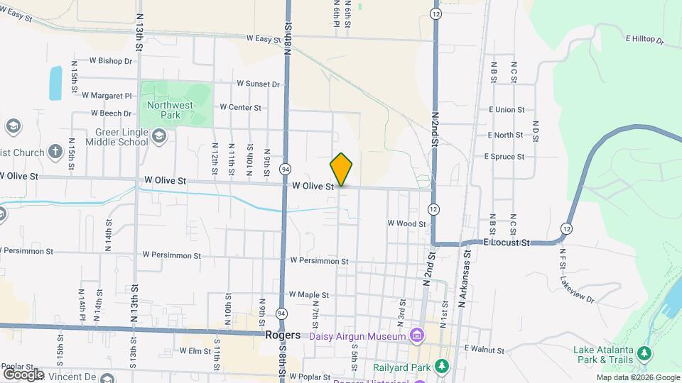 510 W Olive St Map and Location Details