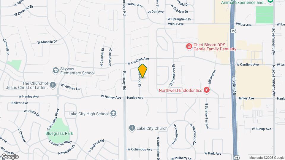 6598 N Idlewood Dr Map and Location Details