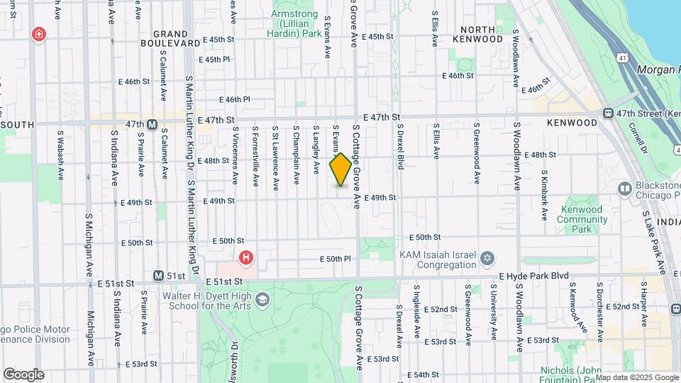 4851 S Evans Ave Map and Location Details