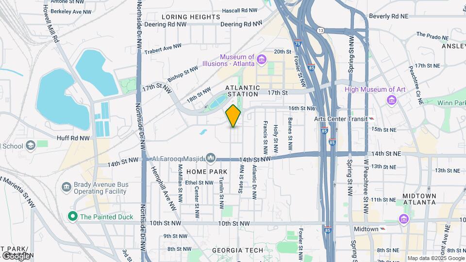 1229 Mecaslin St NW Map and Location Details