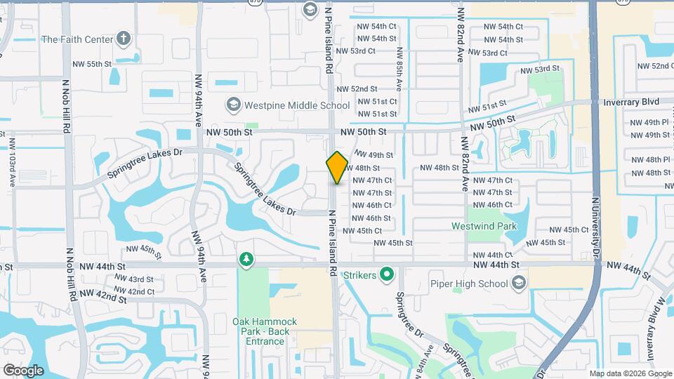 8721 NW 47th St Map and Location Details