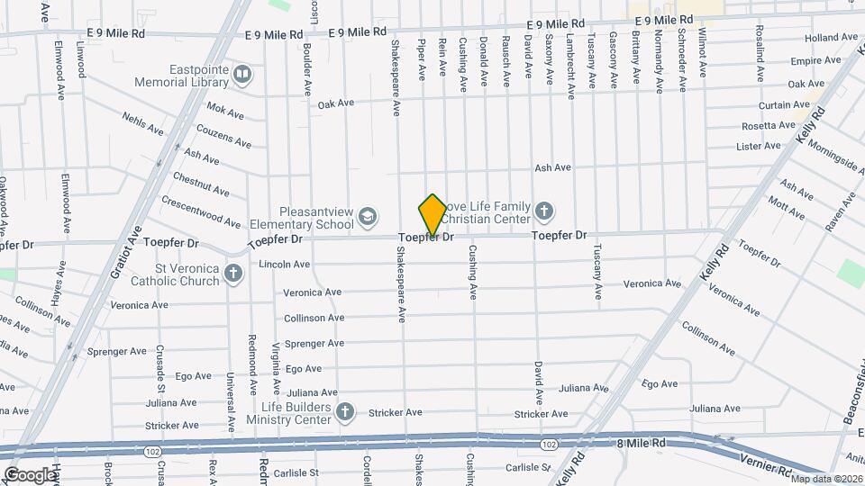 16784 Toepfer Dr Map and Location Details