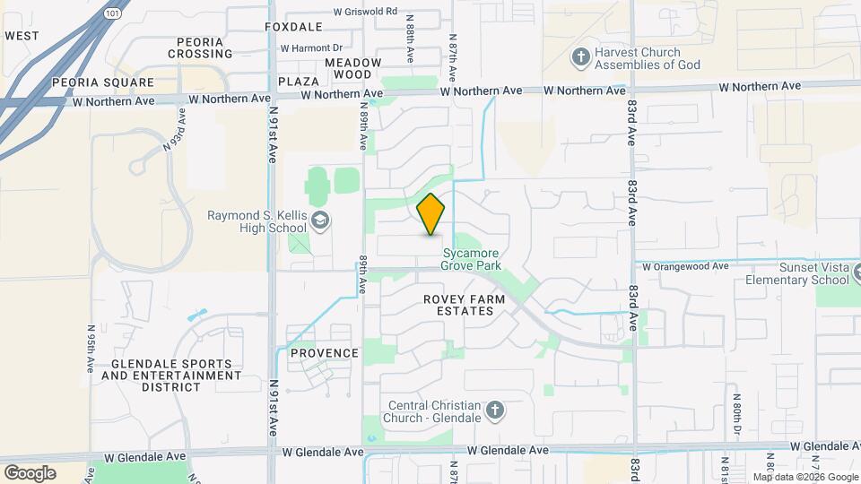 8731 W Wagon Wheel Dr Map and Location Details