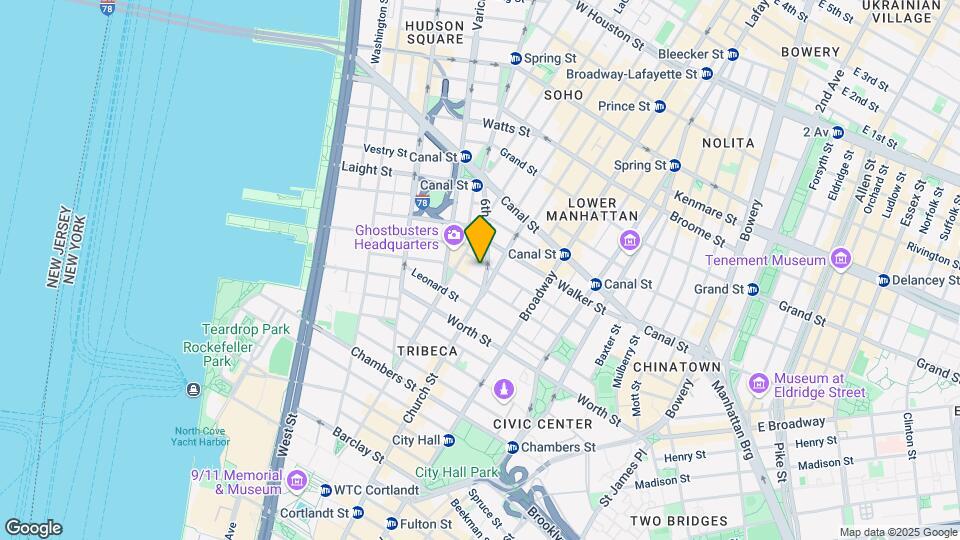 13-19 White St Mapa y Detalles de la Ubicación