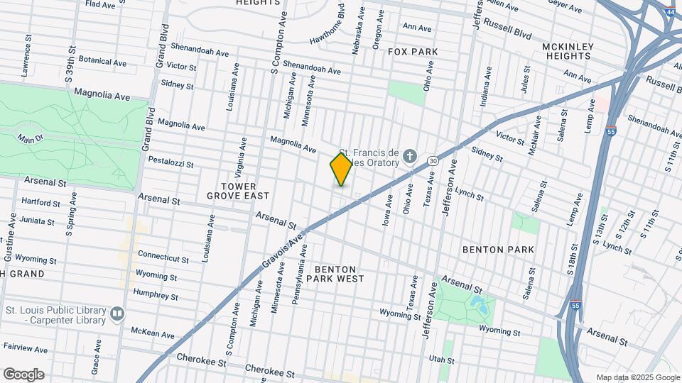 2849 Pestalozzi St Map and Location Details