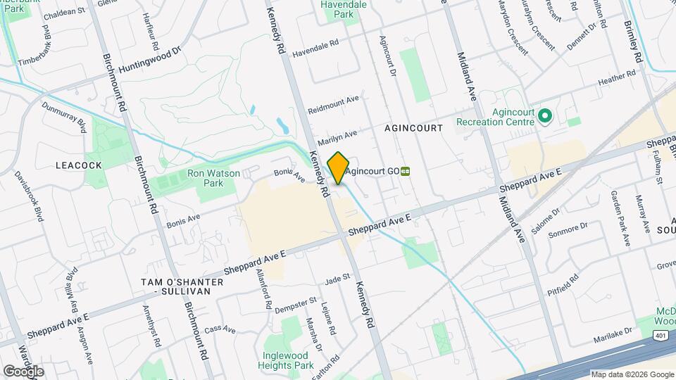 2365 Kennedy Rd, Unit 1106 Map and Location Details