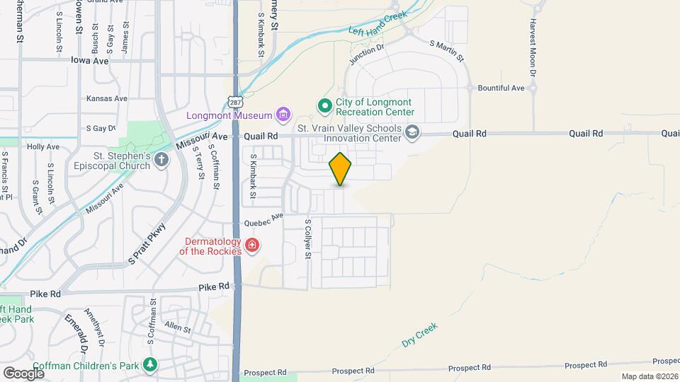 1303 S Oak Ct. Map and Location Details