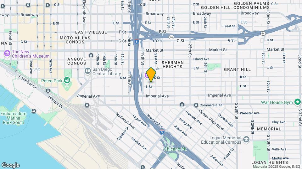215-221 20th St Map and Location Details