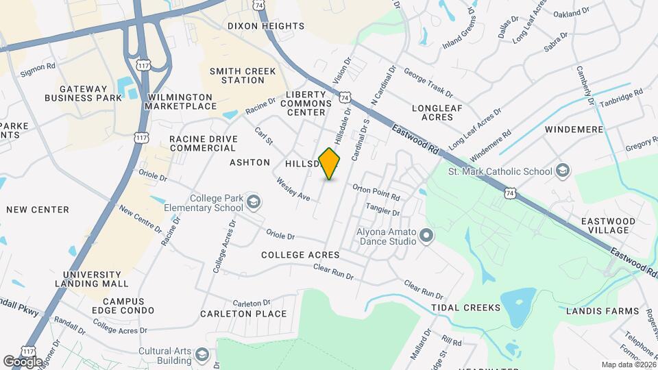 213 Hillsdale Dr Map and Location Details