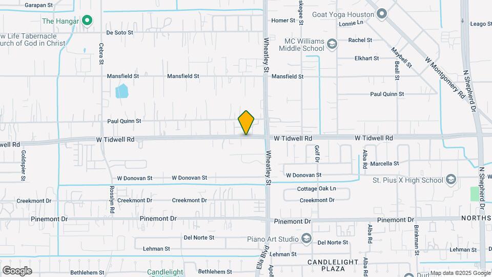 1209 W Tidwell Rd Map and Location Details