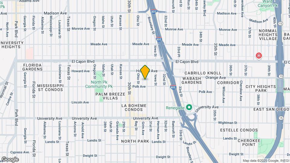 4126 Illinois St Map and Location Details