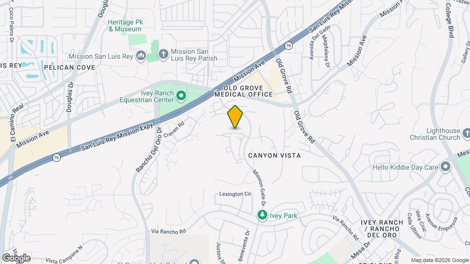 721 Buena Tierra Way Map and Location Details