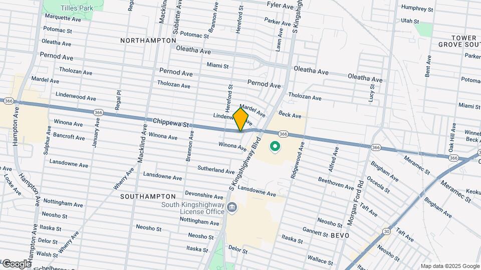 4954 Chippewa St Mapa y Detalles de la Ubicación