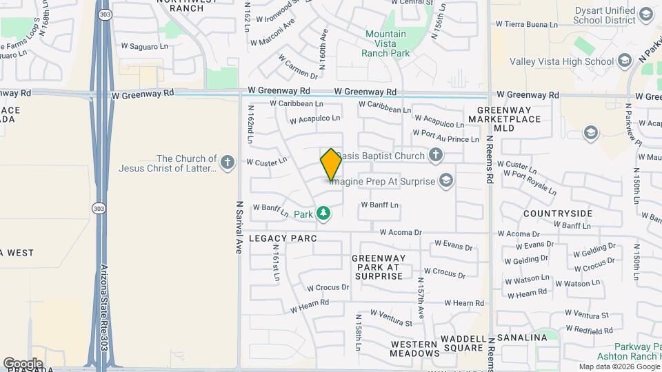 15940 W Mauna Loa Ln Mapa y Detalles de la Ubicación