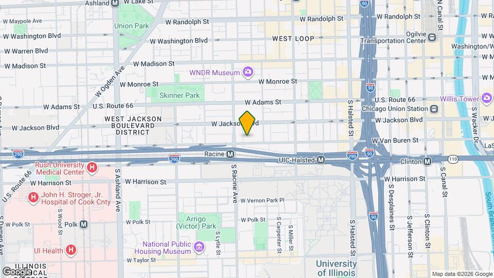 1134 W Van Buren St Map and Location Details