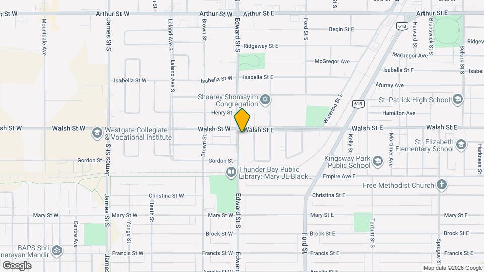 704 Edward St S Map and Location Details