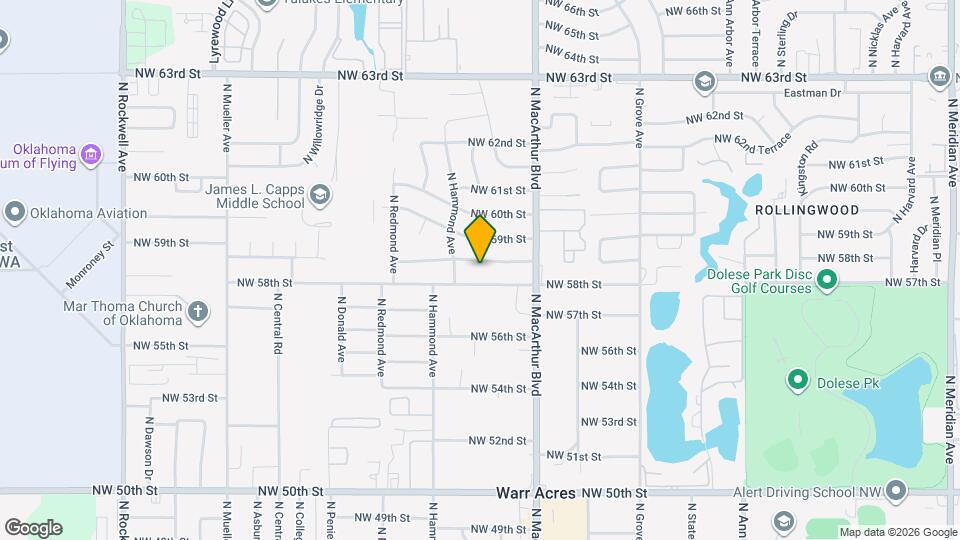 5940 NW 58th Terrace Map and Location Details