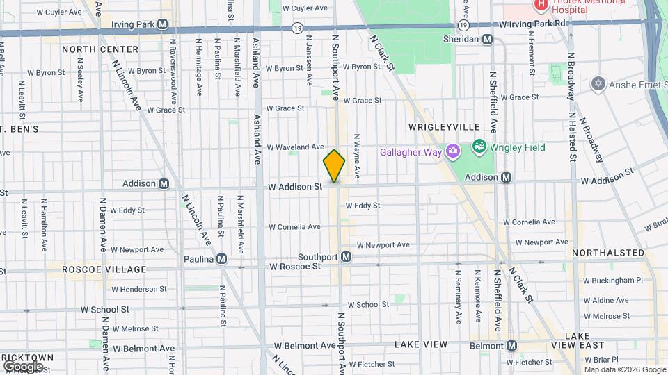 1407 W Addison St, Unit A Map and Location Details