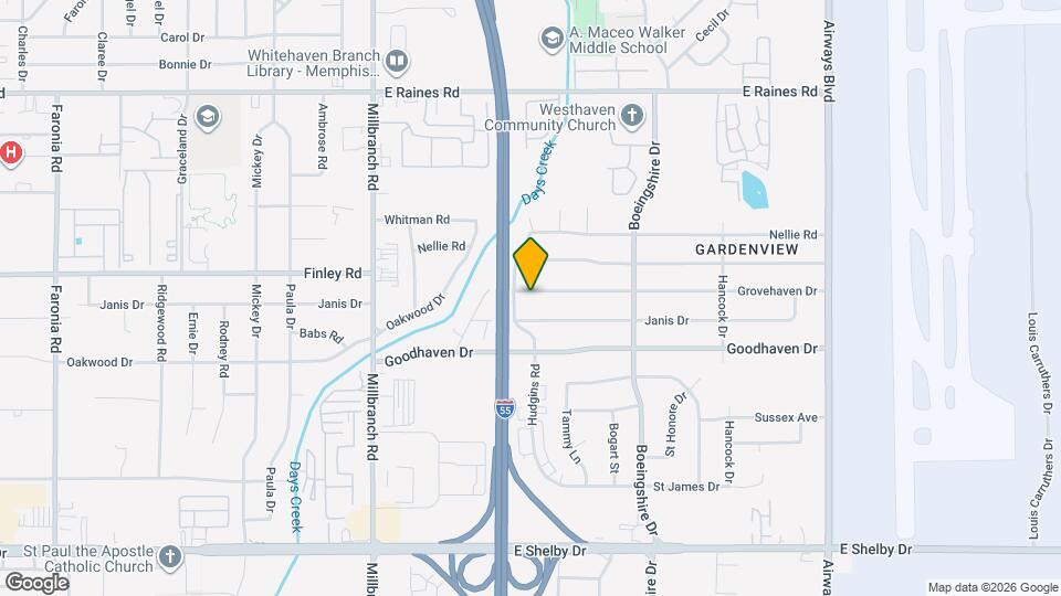 1873 Grovehaven Dr Map and Location Details