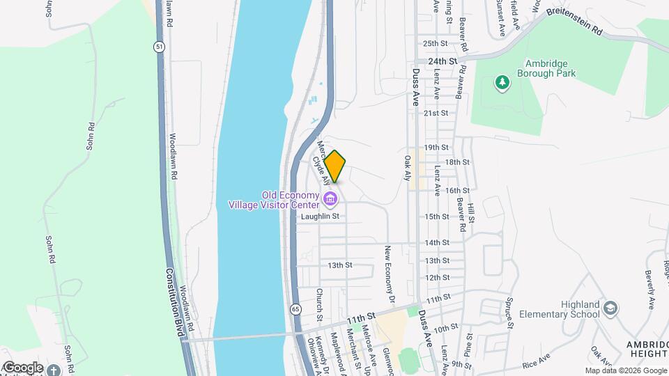 1627 Merchant St Map and Location Details