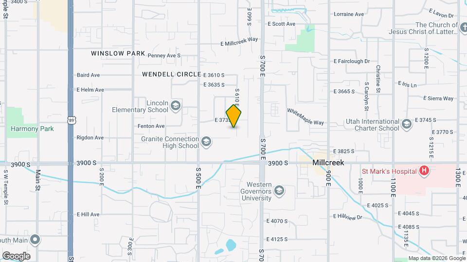 3762 S 610 E Map and Location Details