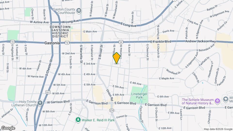 408 E 3rd Ave Map and Location Details