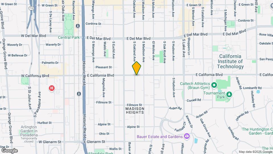 590 S Oakland Ave Map and Location Details