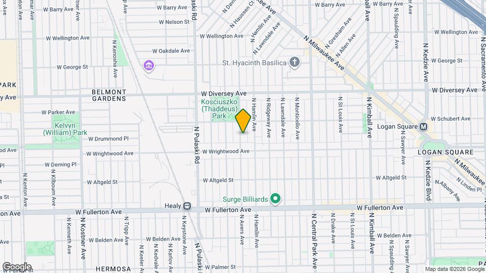 2629 N Avers Ave Map and Location Details