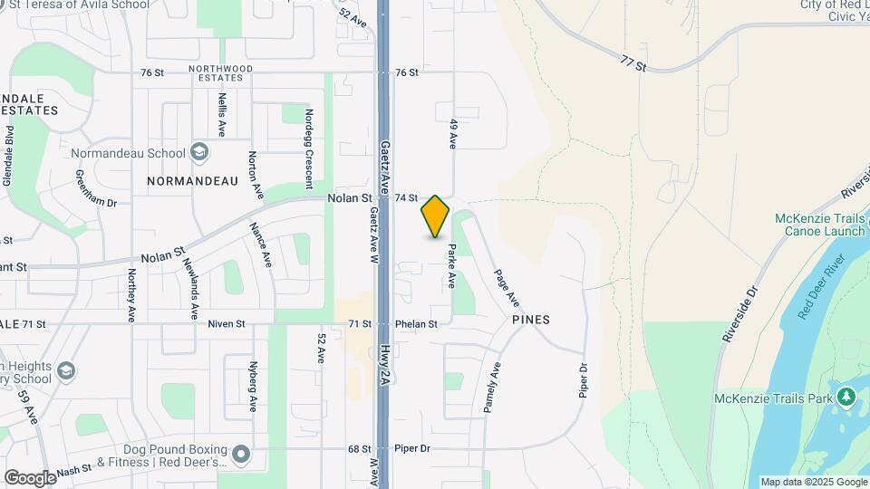 7156 Parke Ave Map and Location Details