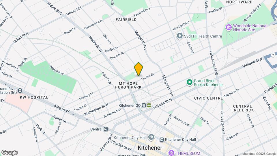 232 Louisa St Map and Location Details