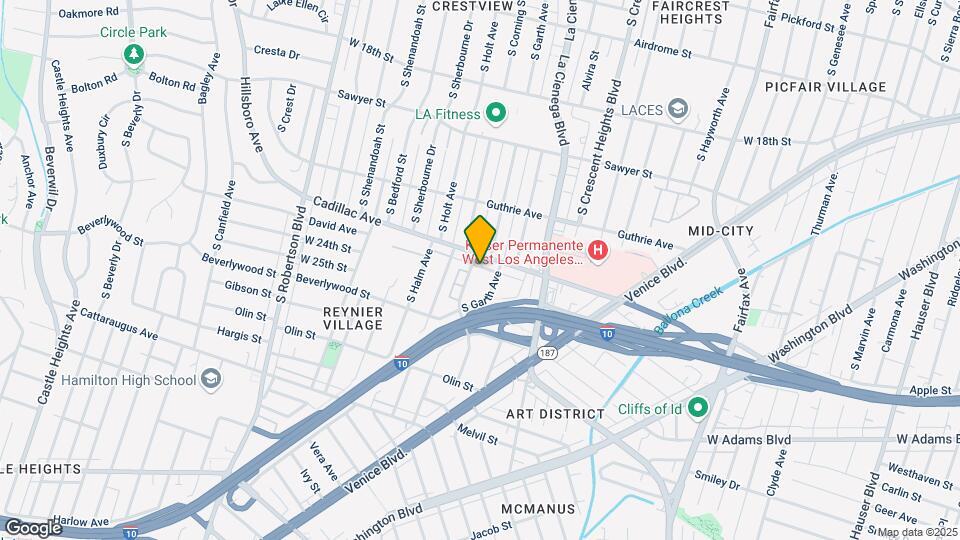 2314 S Corning St Mapa y Detalles de la Ubicación