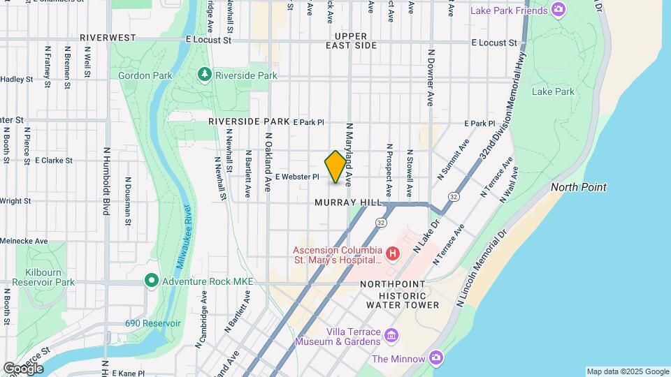 2526 N Frederick Ave Mapa y Detalles de la Ubicación