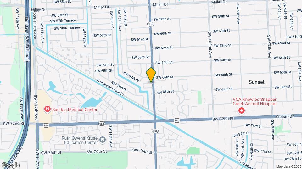 10700 SW 66th Terrace Map and Location Details