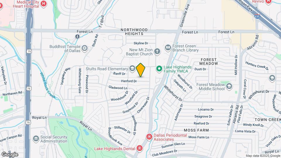 8805 Hanford Dr Map and Location Details