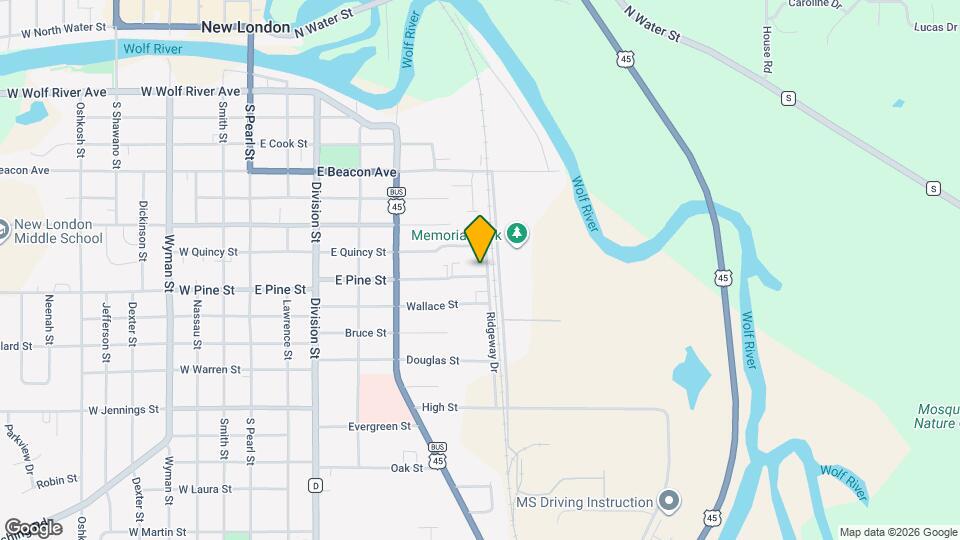 629 E Pine St Map and Location Details