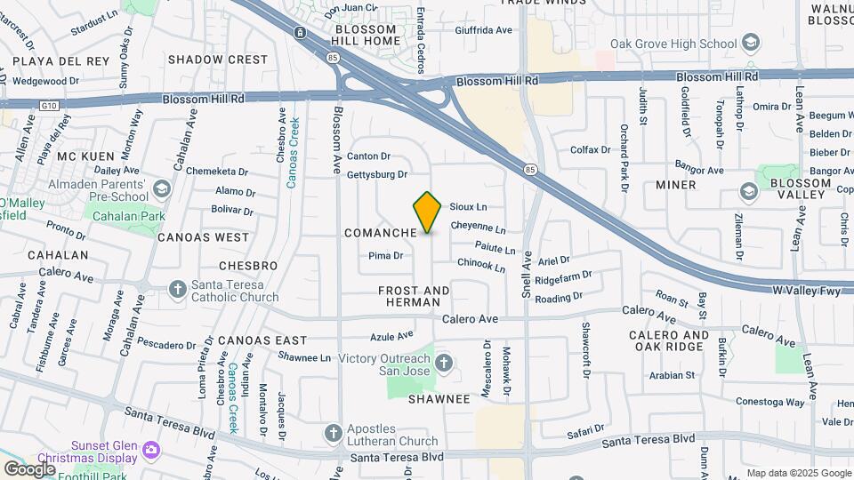 5809 Comanche Dr Map and Location Details