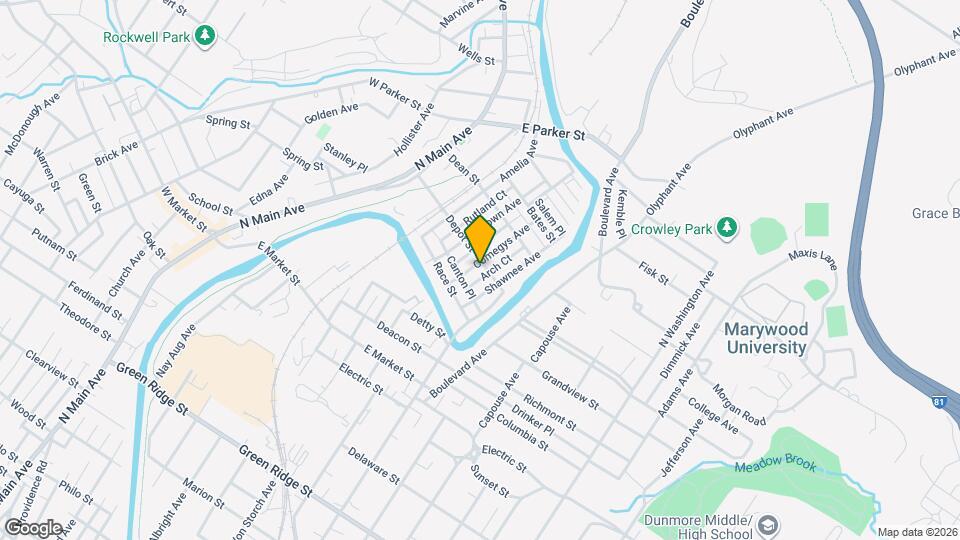 604 Depot St Map and Location Details