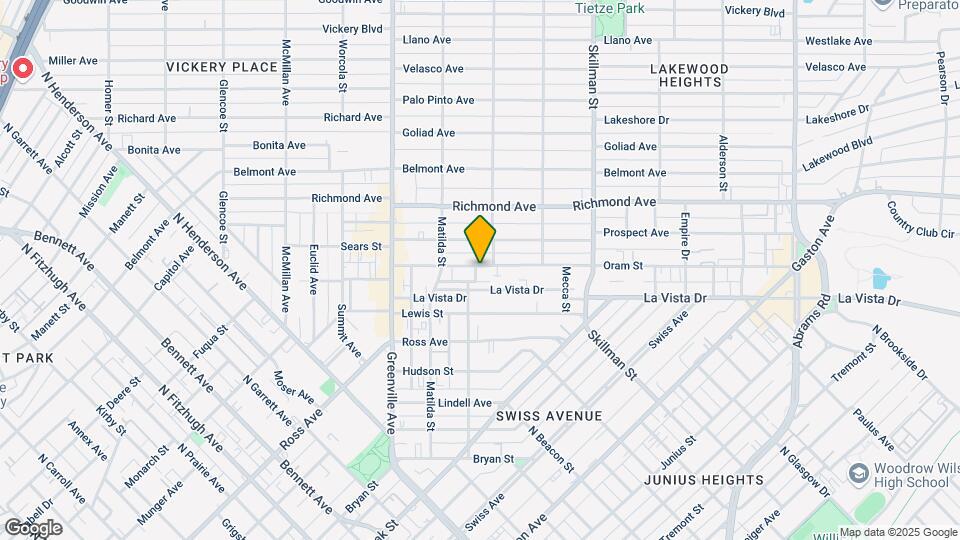 5856 Oram St Map and Location Details