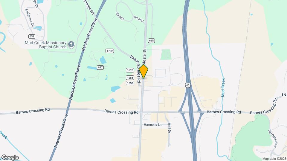 Tupelo Seniors Apartment Map and Location Details