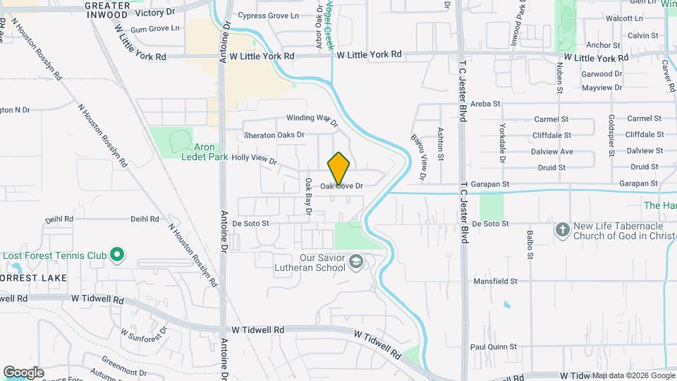 5343 Oak Cove Dr Map and Location Details